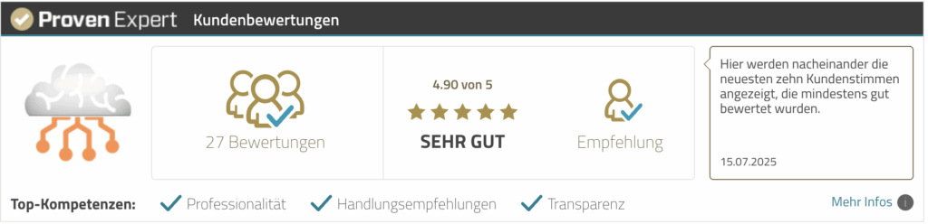 SoCare ProvenExpert Auszug 2025